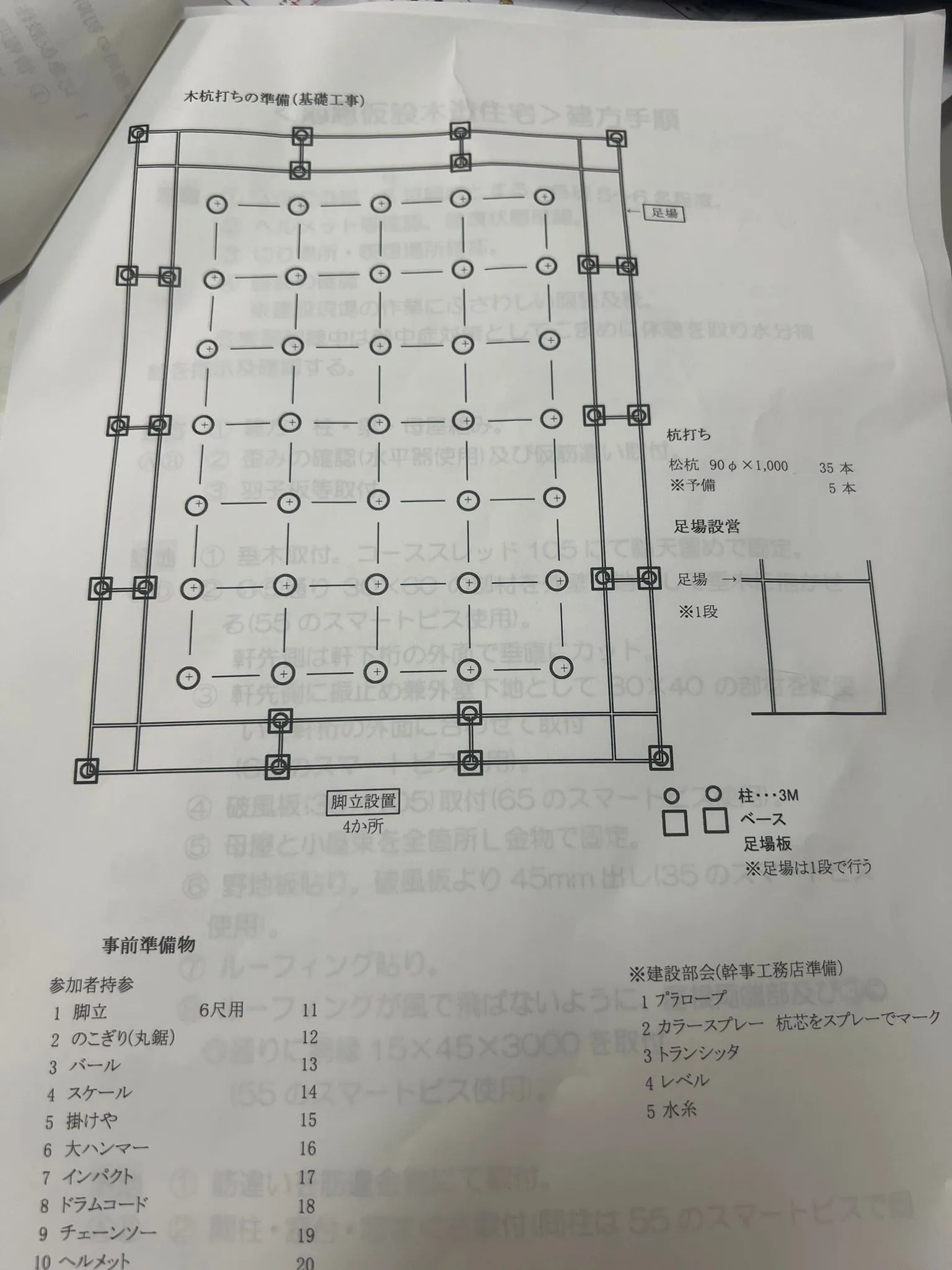 10月15日に九都県市防災訓練にて、木造で応急仮設建設実習訓...