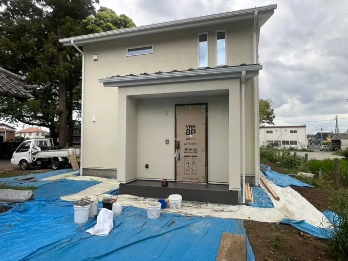 玄関タイル鮫肌